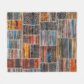 Naadloze collage van patchwork, mix het quilpatroo fleece deken (Voorkant (Horizontaal))