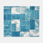 Naadloze collage van patchwork, mix het quilpatroo fleece deken (Voorkant (Horizontaal))