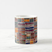 Naadloze collage van patchwork, mix het quilpatroo koffiemok (Center)