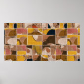 Naadloze collage van patchwork, mix het quilpatroo poster (Voorkant)