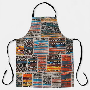 Naadloze collage van patchwork, mix het quilpatroo schort
