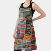 Naadloze collage van patchwork, mix het quilpatroo schort (Insitu)