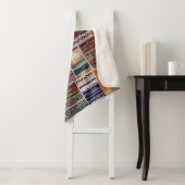Naadloze collage van patchwork, mix het quilpatroo sherpa deken (In situ)