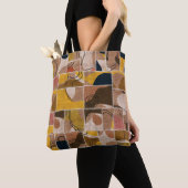 Naadloze collage van patchwork, mix het quilpatroo tote bag (Dichtbij)