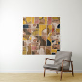 Naadloze collage van patchwork, mix het quilpatroo wandkleed (In Situ (horizontaal))