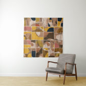 Naadloze collage van patchwork, mix het quilpatroo wandkleed (In situ)