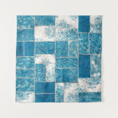 Naadloze collage van patchwork, mix het quilpatroo wandkleed (Voorkant (horizontaal))