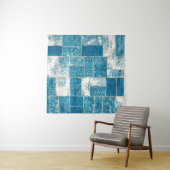 Naadloze collage van patchwork, mix het quilpatroo wandkleed (In situ)