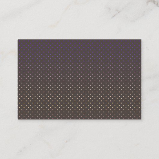 Naadloze confetti cirkels bruine chocolade cacao p visitekaartje (Achterkant)