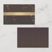 Naadloze confetti cirkels bruine chocolade cacao p visitekaartje (Voorkant / Achterkant)