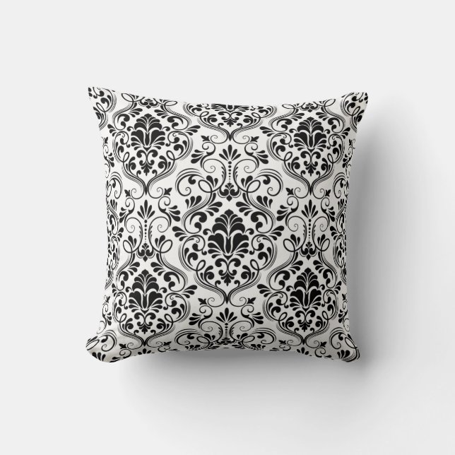 Naadloze Damask Kussenhoes Kussen (Voorkant)