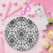 Naadloze Damask Papieren Bordje (Feest)