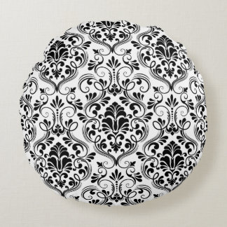 Naadloze Damask Rond Kussen