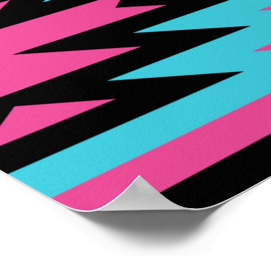 naadloze decoratieve etnische patronen. Americ Poster (Hoek)