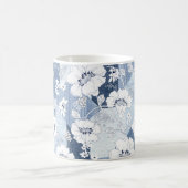 naadloze denim patchwork op flower koffiemok (Center)