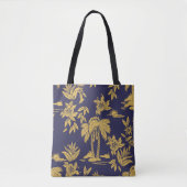 Naadloze  design met Hawaii, trop Tote Bag (Voorkant)