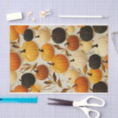 Naadloze Design pompoen Herfst Decoupage Tissuepapier (Craft)