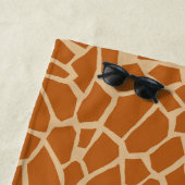 Naadloze dierlijke huid giraffe patroon strandlaken (In situ)