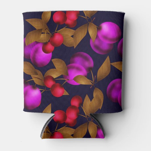 Naadloze donkere pellervruchten paarse bessen kerr blikjeskoeler (Voorkant)