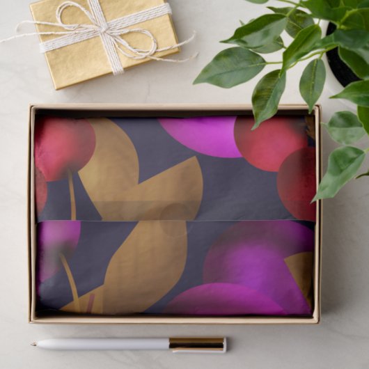 Naadloze donkere pellervruchten paarse bessen kerr tissuepapier (Geschenk)