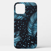 Naadloze donkere veren textuur, abstract . Case-Mate iPhone case (Achterkant)