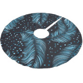 Naadloze donkere veren textuur, abstract . kerstboom rok (Gekanteld)