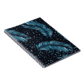 Naadloze donkere veren textuur, abstract . notitieboek (Rechterzijde)