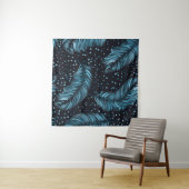 Naadloze donkere veren textuur, abstract . wandkleed (In Situ (horizontaal))