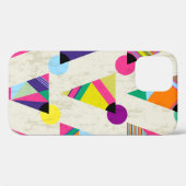 naadloze driehoek patroonachtergrond, hipster retr Case-Mate iPhone case (Achterkant (horizontaal))