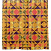 Naadloze driehoekspatroon abstracte achtergrond me douchegordijn (Voorkant)