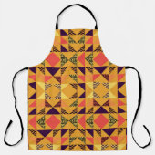 Naadloze driehoekspatroon abstracte achtergrond me schort (Voorkant)