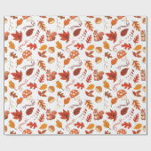 Naadloze eekhoorns en kastanjes inpakpapier (Vlak)