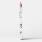 naadloze flamingos en tropische bloemen illustrere Case-Mate iPhone case (Achterkant / Links)