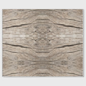 Naadloze flesjes met kraken hout cadeaupapier (Vlak)