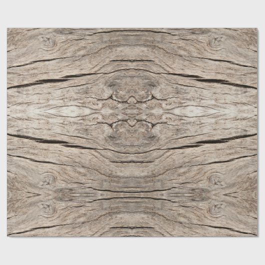 Naadloze flesjes met kraken hout cadeaupapier (Vlak)