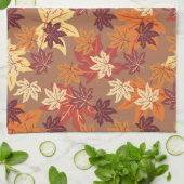 Naadloze Floral Autumn verliest het patroon Theedoek (Gevouwen)