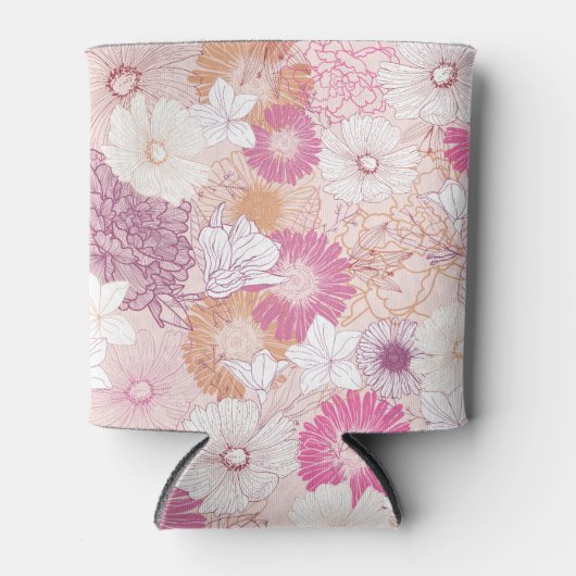 Naadloze Floral Blikjeskoeler (Voorkant)