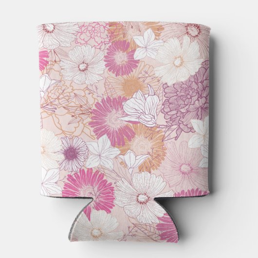 Naadloze Floral Blikjeskoeler (Achterkant)