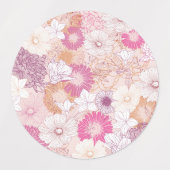 Naadloze Floral Labels (Design 2)