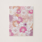 Naadloze Floral Legpuzzel (Verticaal)