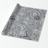 Naadloze Floral Paisley Papers-04 Cadeaupapier (Uitgerold)