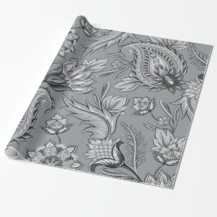 Naadloze Floral Paisley Papers-04 Cadeaupapier
