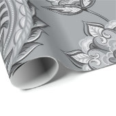 Naadloze Floral Paisley Papers-04 Cadeaupapier (Rol Hoek)