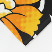 Naadloze Floral Pattern met Black Background, b Fleece Deken (Hoek)