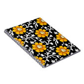 Naadloze Floral Pattern met Black Background, b Notitieboek (Rechterzijde)