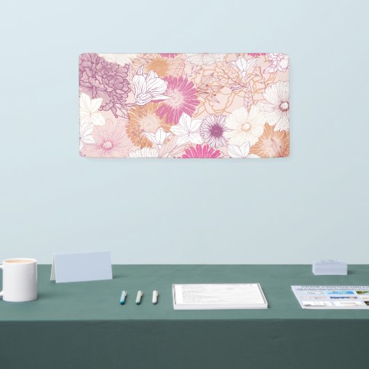 Naadloze Floral Spandoek (Beurs)