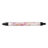 Naadloze Floral Zwarte Inkt Pen (Voorkant)