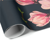 Naadloze florale achtergrond met handgetekende cadeaupapier (Rol Hoek)