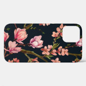 Naadloze florale achtergrond met handgetekende Case-Mate iPhone case (Achterkant (horizontaal))