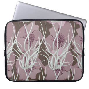 Naadloze florale achtergrond, naadloze patternart, laptop sleeve
